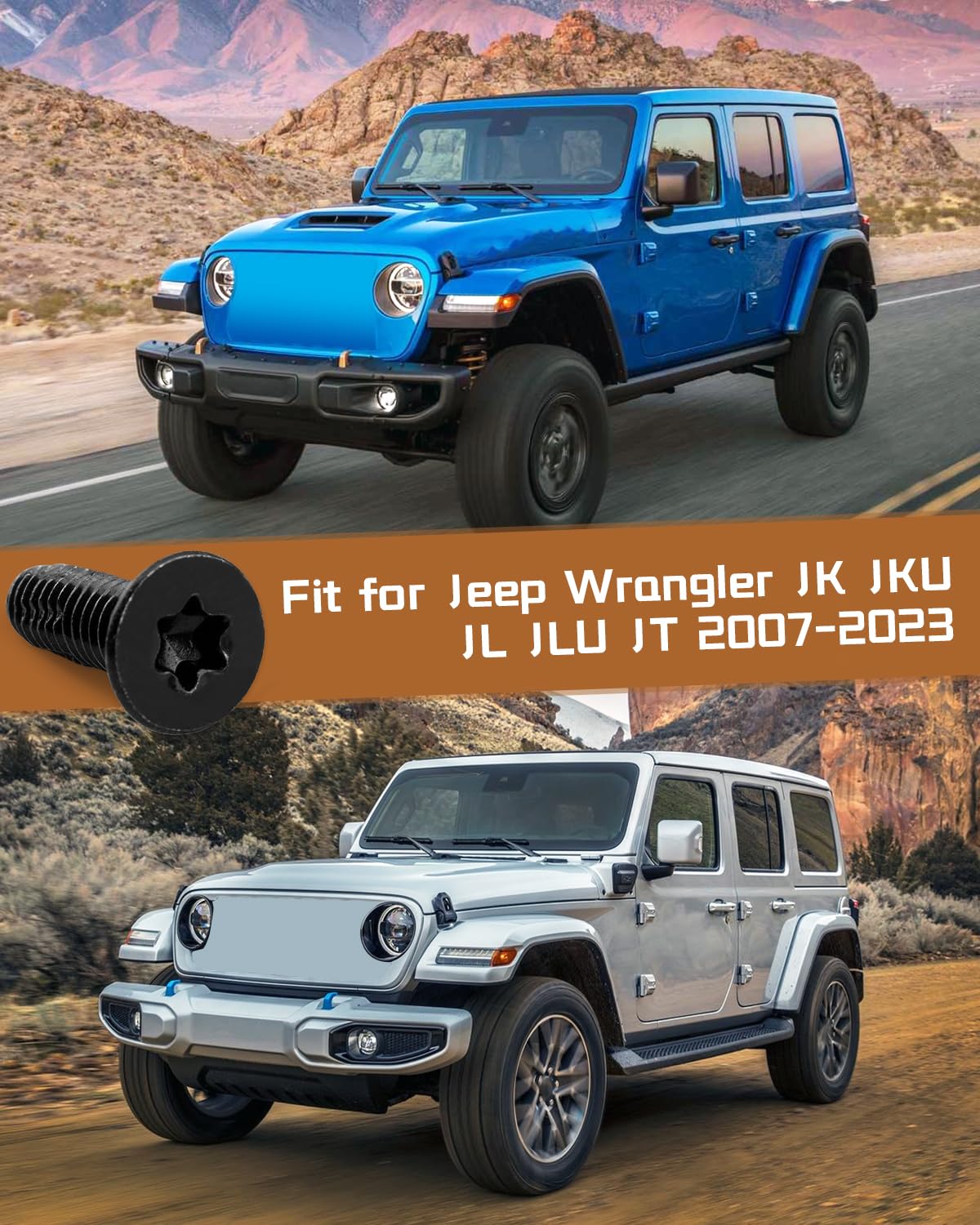 Amazon.co.jp: VelvetunVillay ドアヒンジ ボルトねじ Jeep Wrangler